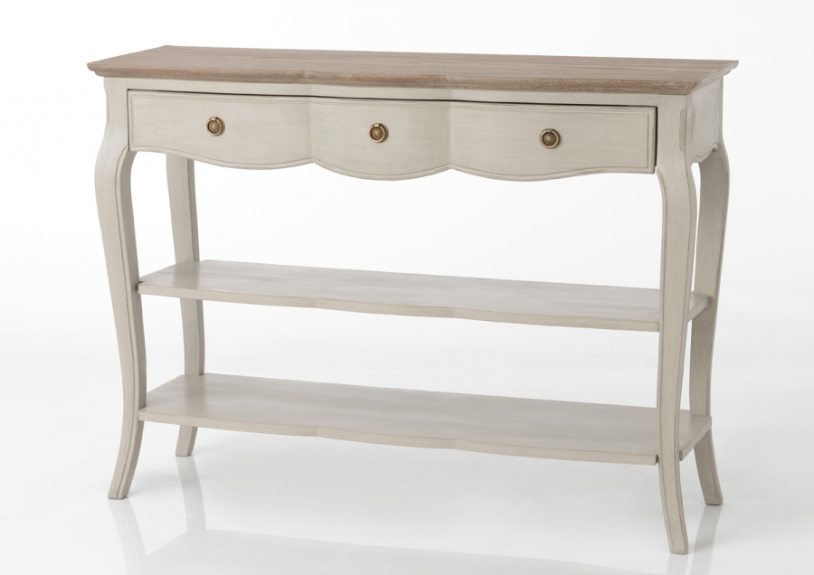 Console Bois Beige Naturel Maddy Amadeus Cades Deco Style Campagne