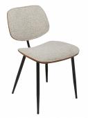2 Chaises Olympia Bois Tissu Beige