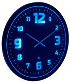 Horloge Murale Led Lumière Bleue
