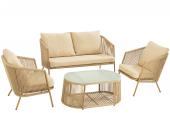 Salon de Jardin Alu-Cordes (2 couleurs) (Outdoor)