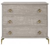 Commode 3 Tiroirs Gabrielle Taupe Blanc d'Ivoire