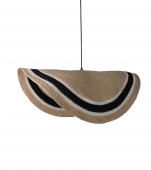 Suspension Nacho Naturel Cercle Noir Blanc