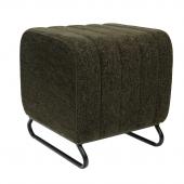 Tabouret Eli Velours Kaki