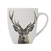 6 Mugs Cerf Porcelaine