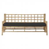 Sofa Bambou Naturel Mandisa Noir (Outdoor)