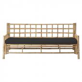 Sofa Bambou Naturel Mandisa Noir (Outdoor)