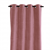 2 x Rideaux Delhi Velours Bois de Rose 135x300