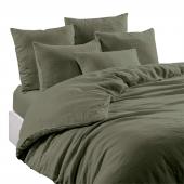 Drap Limy Kaki Lin Lavé/Coton
