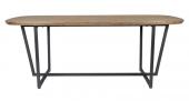 Table à Manger Ovale Naturel Noir Alpinia 200cm