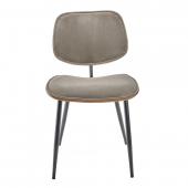 2 Chaises Olympia Bois Velours Gris