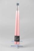 2 Bougies Flambeaux Rose
