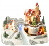Village de Noël Train + Patins Led