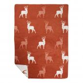 Plaid Cerf Rouille 150*200