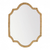 Miroir Mathilde Rotin Naturel Blanc d'Ivoire 90x120