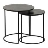 Tables Gigognes Félia Métal Noir