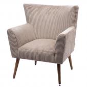 Fauteuil Olaf Velours Beige