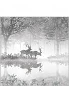 20 x Serviettes Papier Cerf Forêt 25*25