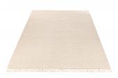 Tapis Rectangulaire Franges Coton Crème 300x200