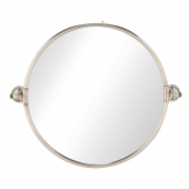 Miroir Mural Pivotant Laiton Argent Vieilli