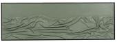 Toile Cadre Drapé Relief Kaki 150cm NEW