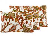 Coussin Bali Brodé Paprika 40*60