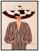 Toile Encadrée Audace Cadre Noir 84*124