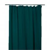 2 x Rideaux Dili Bleu de Prusse Voile de Coton 120x280