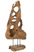 Décoration Cone Teck Naturel H100cm