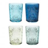 4 Gobelets Starla Bleu Verre