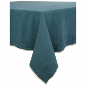 Nappe Venise Lin Lavé Bleu de Prusse (3tailles)