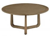 Table Basse Maxine Chêne ø80cm Blanc d'Ivoire
