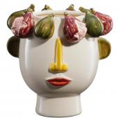 Vase Visage Figues Porcelaine PM