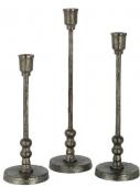 S/3 Chandeliers Becca Aluminium Noir