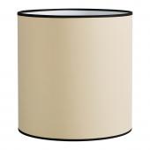 Abat-Jour Cylindrique Beige Bordé Noir ø28cm