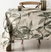 Nappe Feuilles Vert Gris (3 tailles)