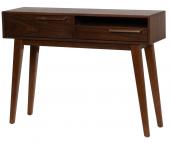 Console 2 Tiroirs Lotta Finition Noyer
