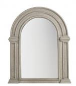 Miroir Arche Bois Patiné Blanc d'Ivoire H100cm