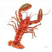 20 x Serviettes Papier Homard Rouge 33*33