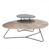 Tables Basses Aluminium Cuivre / Noir