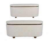 Banc Coffre x2 Alpinia Blanc