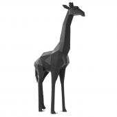 Statue Girafe Origami Noir Mat 205cm (Outdoor)