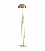 Lampadaire Marbre Blanc Métal Doré Moten Athezza