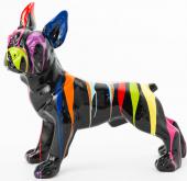 Bulldog Français Debout Trash Noir 90cm