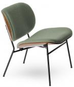 Fauteuil Kuji Bois Foncé Tissu Athezza (4 couleurs)