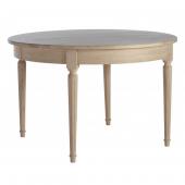 Table Ronde Haussmann Chêne Massif (2 Allonges)