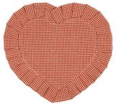 12 Sets de Table Campagne Coeur Rouge Comptoir de Famille