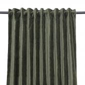 Rideau Hambourg Velours Côtelé Kaki 135*300 -NEW-