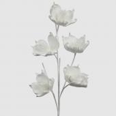 6 Fleurs Alesia Blanc H100cm
