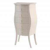 Chiffonnier 5 Tiroirs Murano Blanc Amadeus