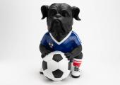 Statue Chien Footballeur Equipe de France XL